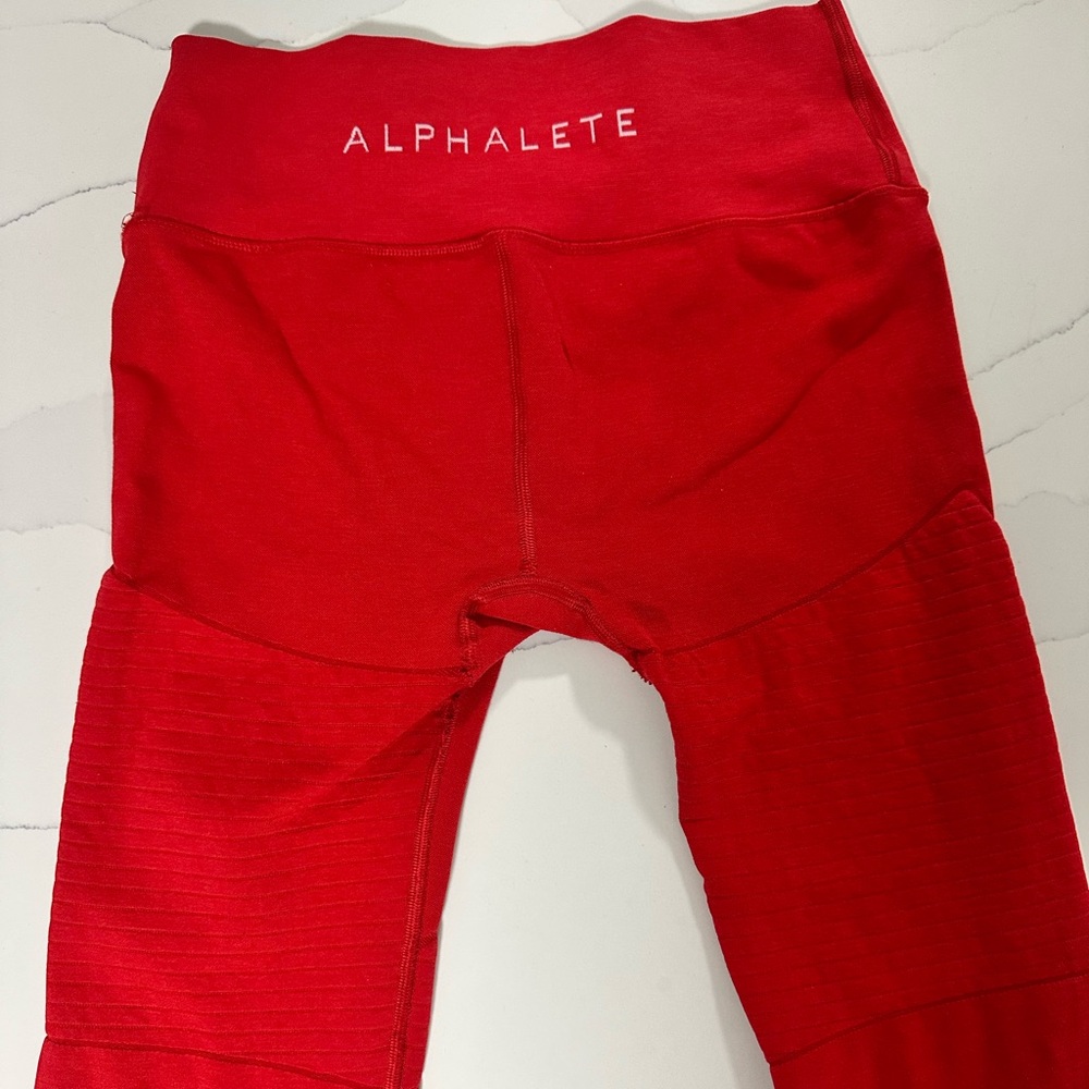 Women’s Alphalete Red High-Waisted Leggings